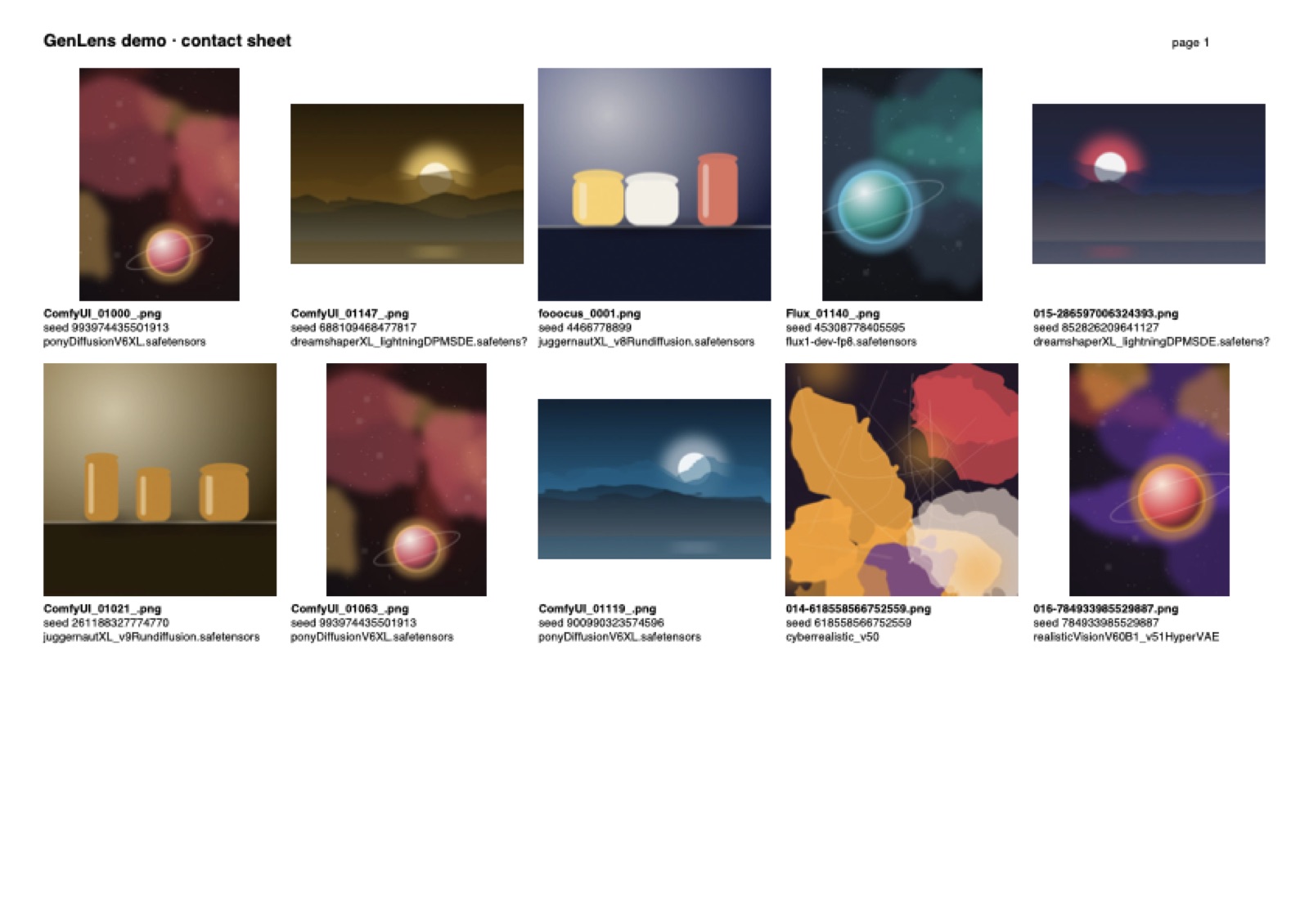 A multi-page PDF contact sheet produced by LatentKeep